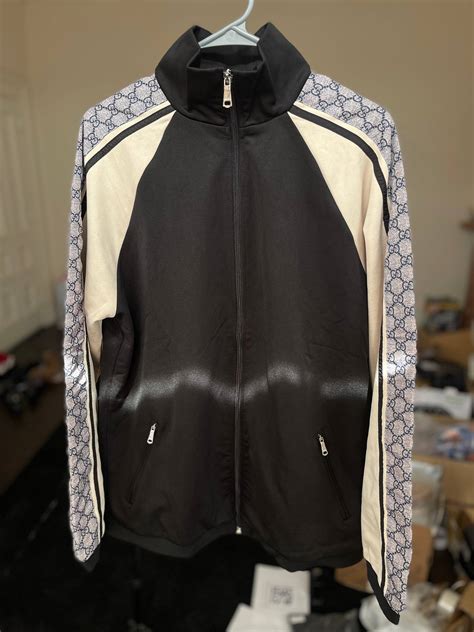 gucci oversized technical jersey fit|Gucci black jacket.